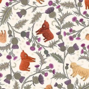 Highland Cow and Thistle